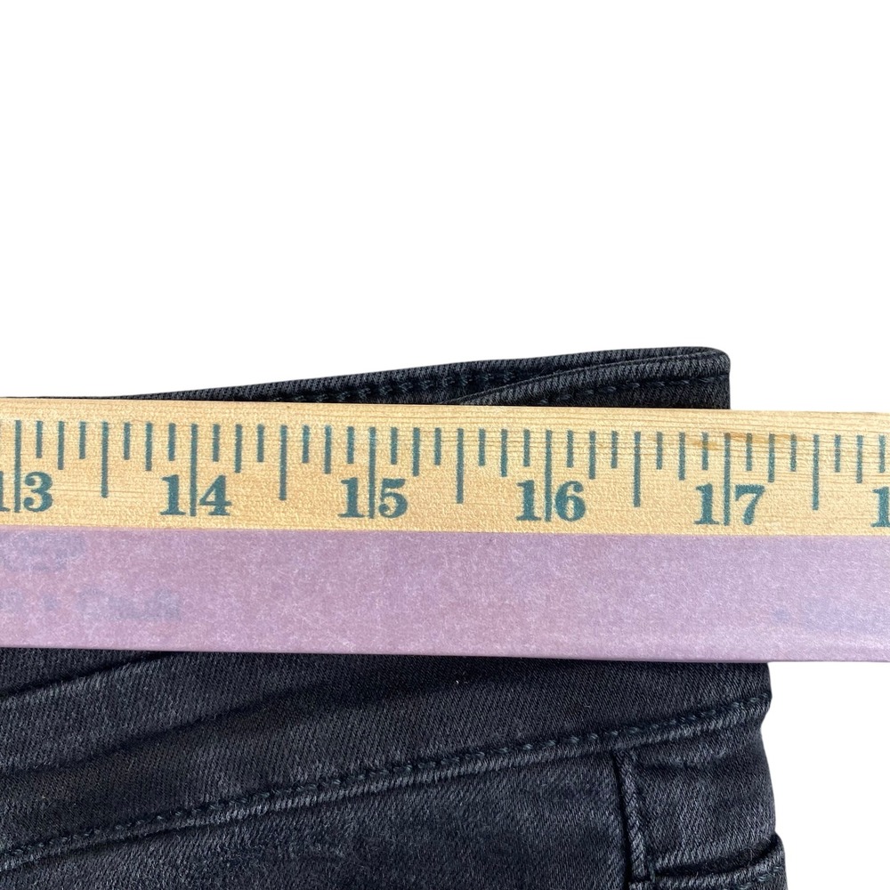 BKE Denim Gabby High Rise Curvy Fit Ankle Tall Black Jeans Distressed Size 31* - Picture 7 of 8